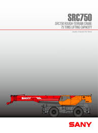 Sany Src750 Rough Terrain Crane Sany Pdf Catalogs