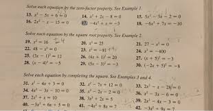 Solved Solve Each Equation By The Zero