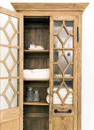 Glass Door Linen Cabinet Design Ideas