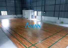 badminton court wooden flooring at rs