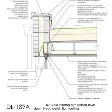 Dl189 Iq Glass Slim Frame Pivot Door
