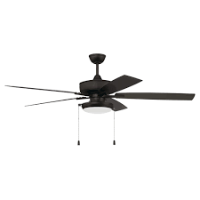 dual mount flat black ceiling fan