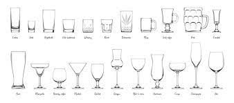 Wineglasses On White Vector Ilration