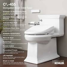 C3 455 Elongated Bidet Toilet Seat