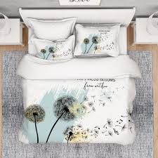 Art Dandelion Comforter Set Fl Art