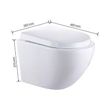 Wall Hung Toilet With Seat Wall Mounted