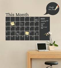 Chalkboard Wall Calendar With Memo