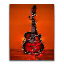 Guitar Full Drill 5d Diamomd Painting