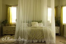 Ceiling Mounted Bed Canopy Olive Love