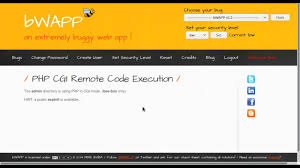 bwapp php cgi remote code execution