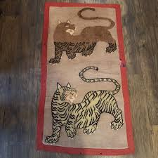 antique tibetan tiger wool rug carpet