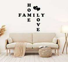 Family Home Love Wall Art Sticker