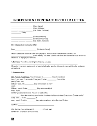 free independent contractor offer