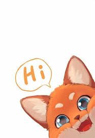 hey foxy cute fox greeting