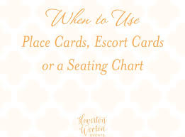 Escort Cards Place Cards And Seating Charts Whats The