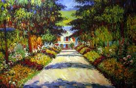 At Giverny Painting By Claude Monet