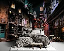 harry potter diagon alley wall mural