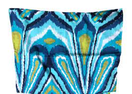Blue Peacock Standard Pillow Shams Set