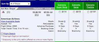 fare cl on american airlines