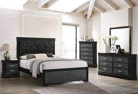 Amalia Bedroom Set Black B6918
