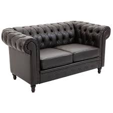 homcom 2 seater sofa lover couch modern