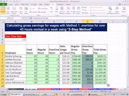 excel 2010 business math 45 overtime