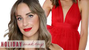 red dress makeup for your outfits