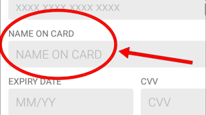 what does name on card mean