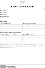 Project Closure Report Slide Templates Download Template Ppt