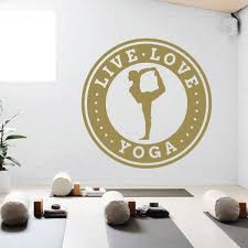 Love Yoga Fitness Studio Wall Art Sticker