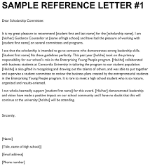 Scholarship Recommendation Letter 20 Sample Letters With