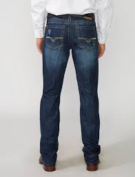 1312 Fit Jeans With V Shape Embroidering On Back Pockets