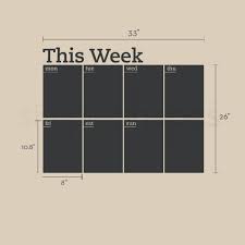 Weekly Planner Chalkboard Calendar