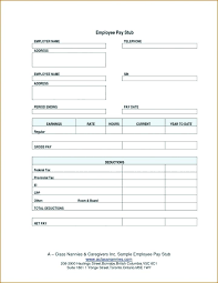 15 Free Pay Stub Template Canada Pay Stub Template