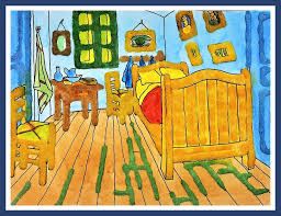 Bed in van gogh style. The Bedroom By Vincent Van Gogh Watercolor Salt Painting For Kids Woo Jr Kids Activities