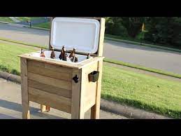 how to build a rustic cooler by home