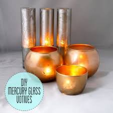 Diy Mercury Glass Candle Holders