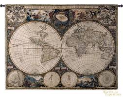 Old World Map Tapestry World Map