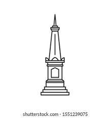 Its resolution is 1280px x 720px, which can be used on your desktop, tablet or mobile devices. Tugu Jogja Line Art Vector Stock Vector Royalty Free 1551239075