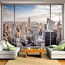 Wall Mural View Of New York From A Room