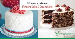 fondant cake and a cream cake