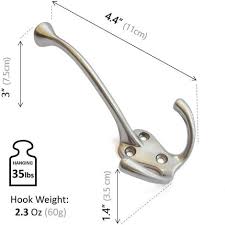 Hook Heavy Duty Double Hook Coat And