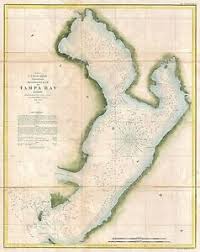 Details About 1855 Coastal Survey Map Nautical Chart Tampa Bay Florida