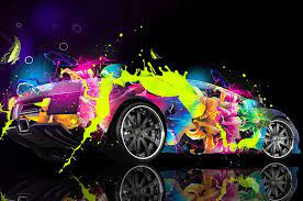 3d clorful car hd wallpaper peakpx