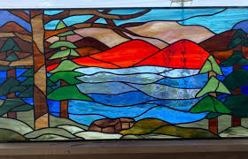 tw 259 landscape stained glass transom