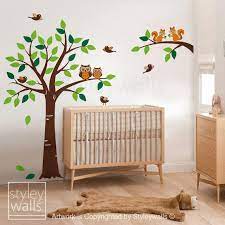 Forest Animals Tree Wall Decal Woodland