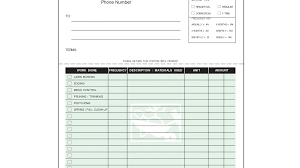 Lawn Mowing Invoice Template Free Templates Simple Images Business