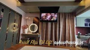 Wall Mount Flip Down Ceiling Tv Lift At
