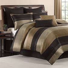 hudson comforter set in black bed