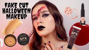 fake cut halloween sfx makeup horror